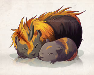 Guinea Pig Love by HenarTorinos