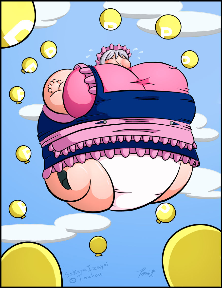 Color Comm: P-Ballooned Sakuya