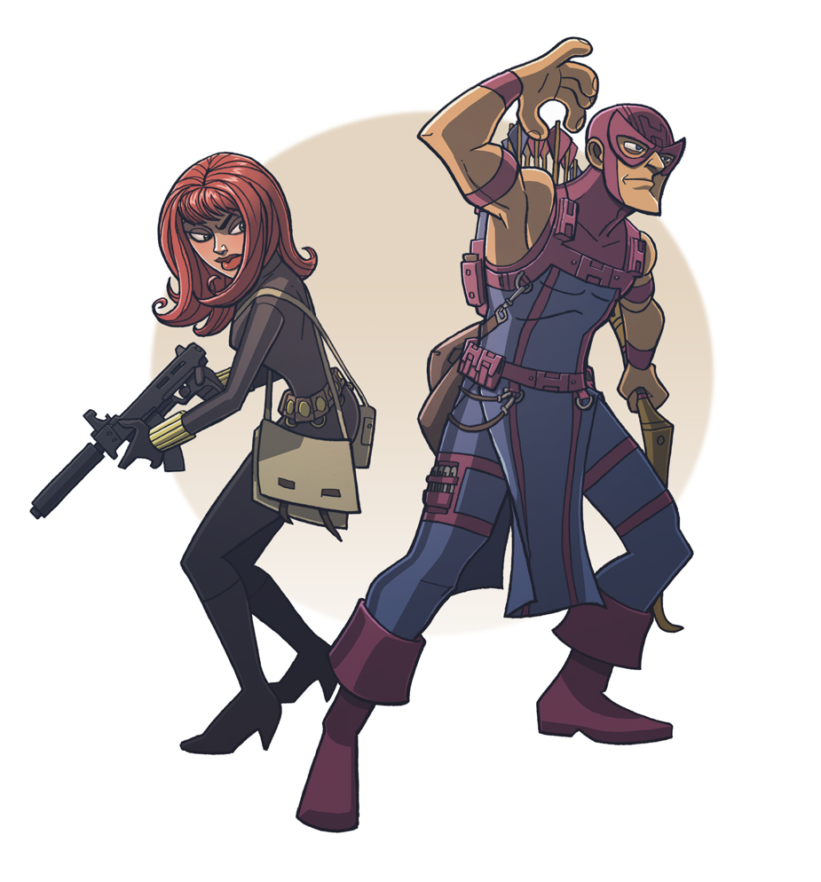hawkeye and black widow
