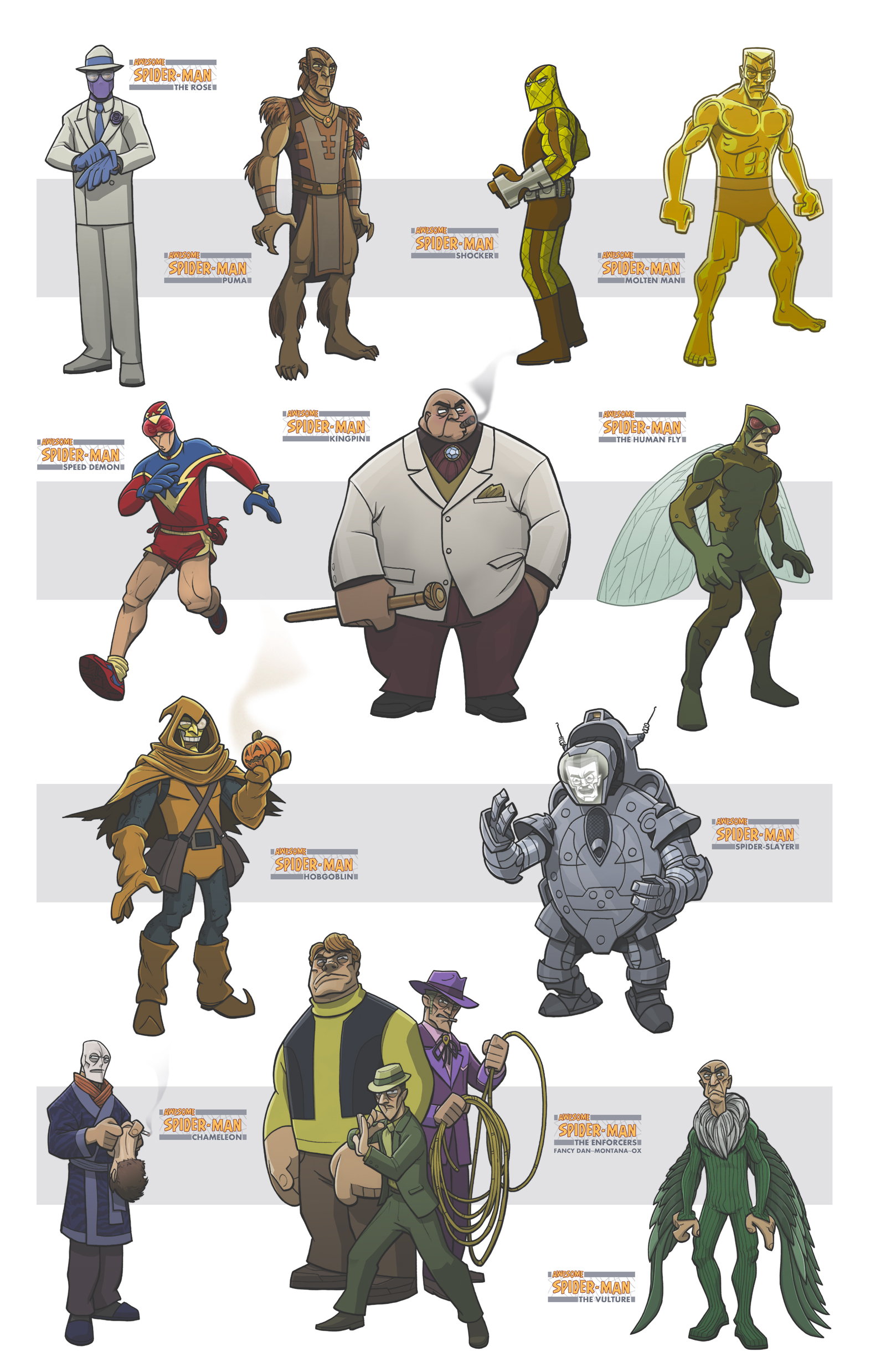 Awesome Spiderman Villains Ii By Dc Miller On Deviantart