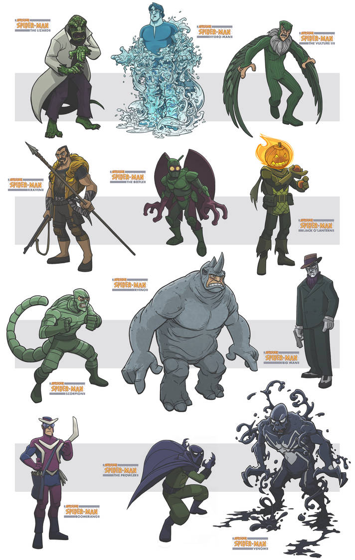 Awesome Spiderman Villains III By DC Miller On DeviantArt awesome-spiderman-villains-iii-by-dc-miller-on-deviantart