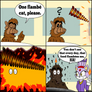 Alfs order XD COMIC with Alf and Blaze the Cat