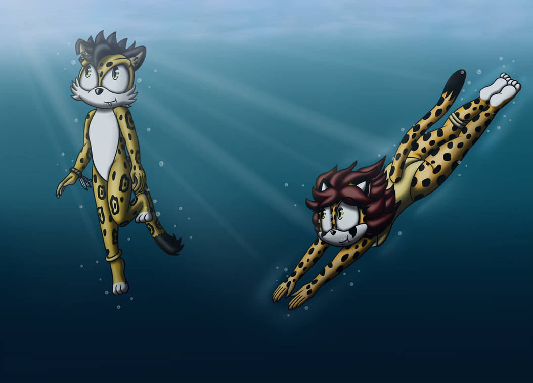 Two good swimmer by ChiptheHedgehog on DeviantArt