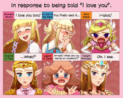 what zelda says in every game if link says i love