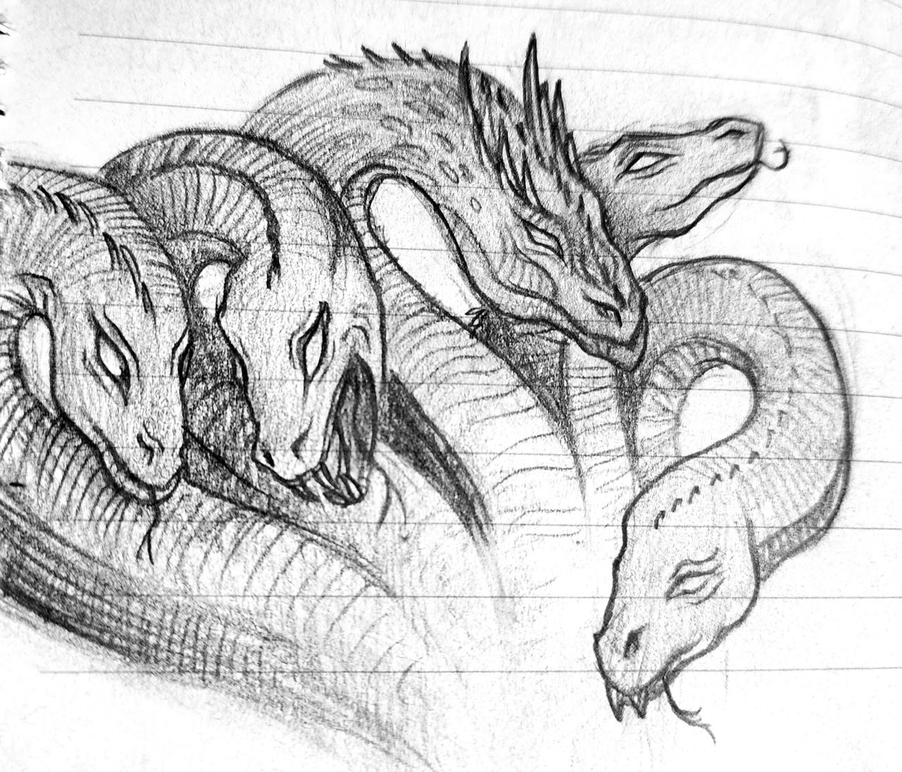 Hydra Sketch By Lbeckart On DeviantArt hydra-sketch-by-lbeckart-on-deviantart