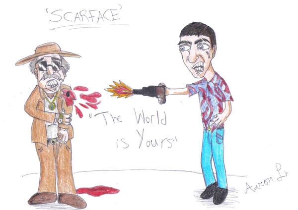 Scarface cartoon by rodstew2 on DeviantArt