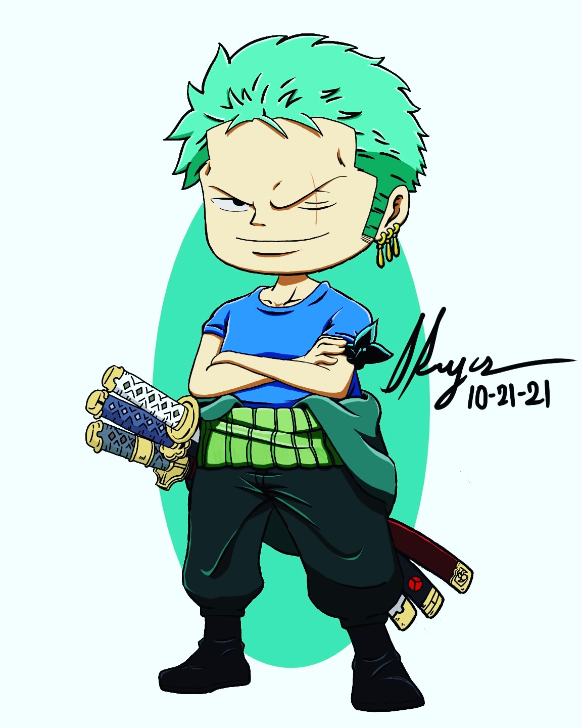 Chibi Wano Zoro | Sticker