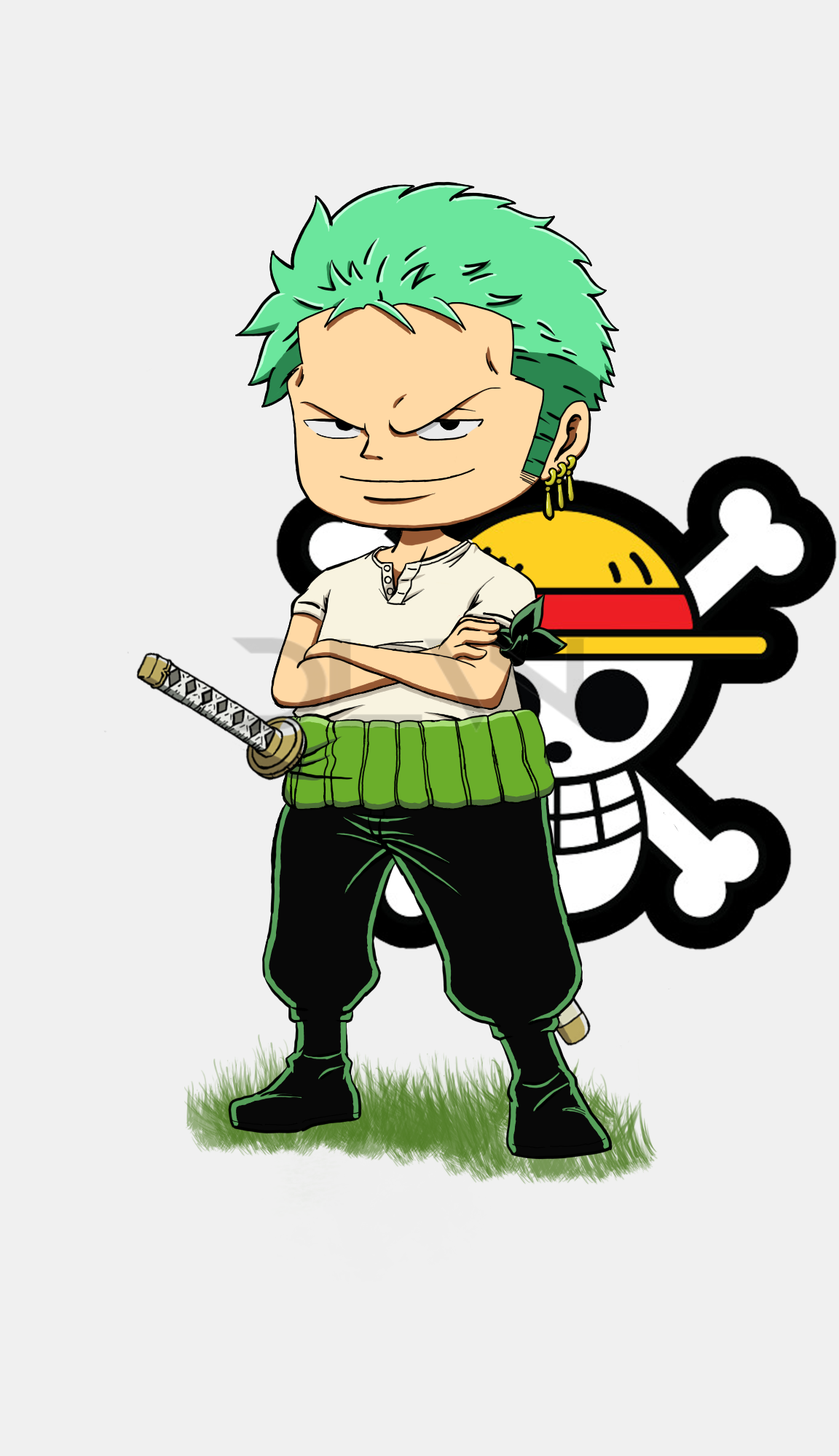 Roronoa Zoro Pre-timeskip by pixelrei on DeviantArt