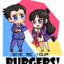 Maya and the burger guy