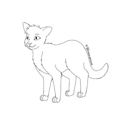 Free Lineart: Cat 3