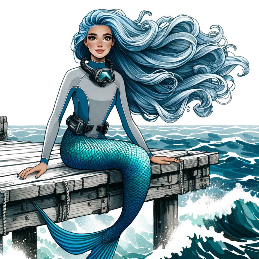 Mermaid diver by A-Fonok on DeviantArt