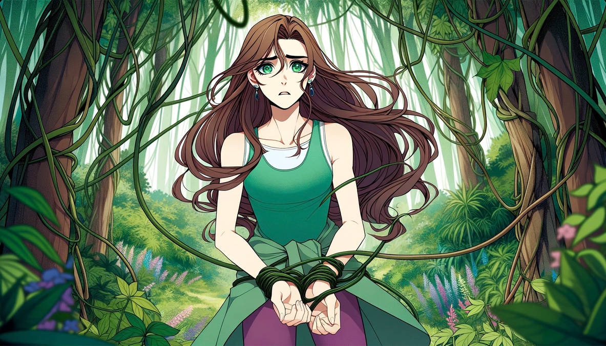 Woman Captured With Vines By A Fonok On DeviantArt woman-captured-with-vines-by-a-fonok-on-deviantart