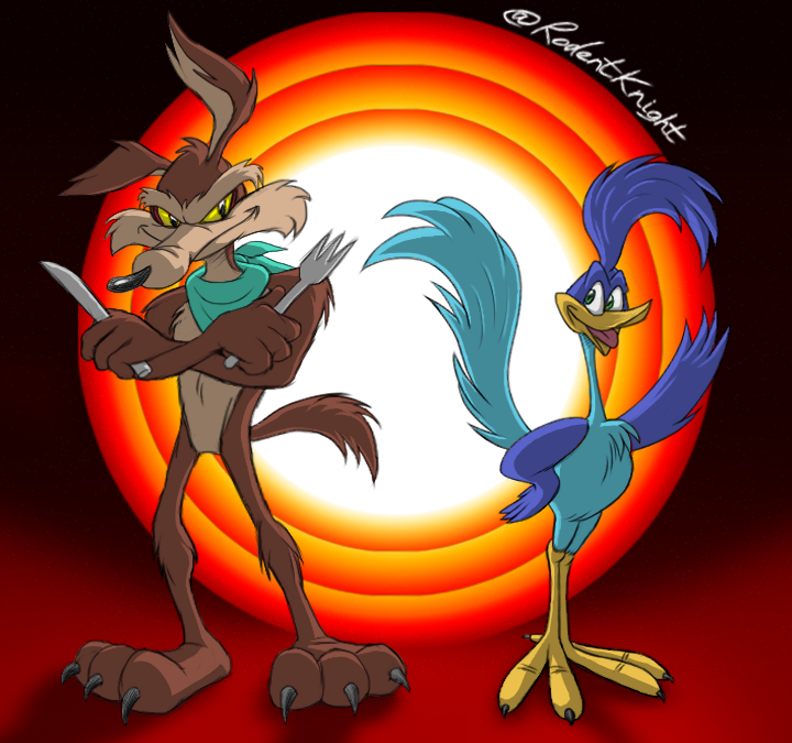 Wile E and Roadrunner by RodentKnight on DeviantArt