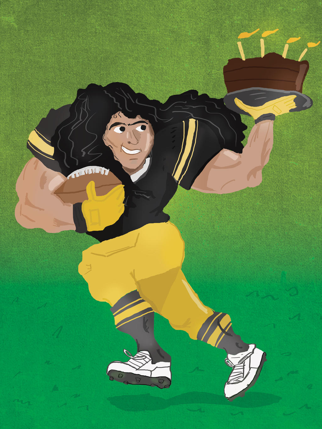 Troy Polamalu Illustration