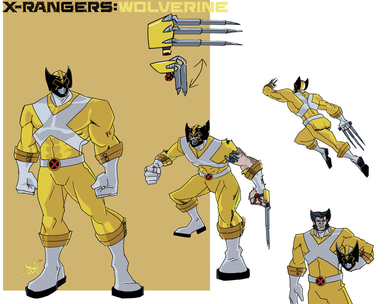 Wolverine Ranger X-Rangers: Wolverine by cInthirathArt on DeviantArt