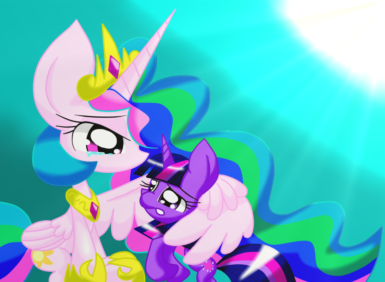 Celestia And Twilight