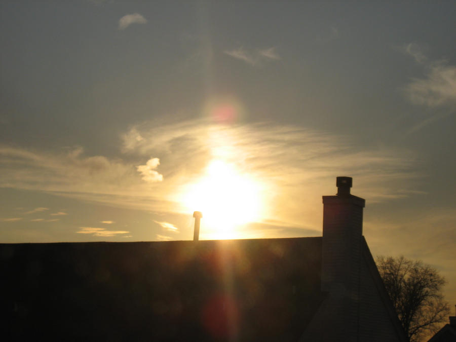 Exploding Sun in the Sunset by HibariDP on DeviantArt
