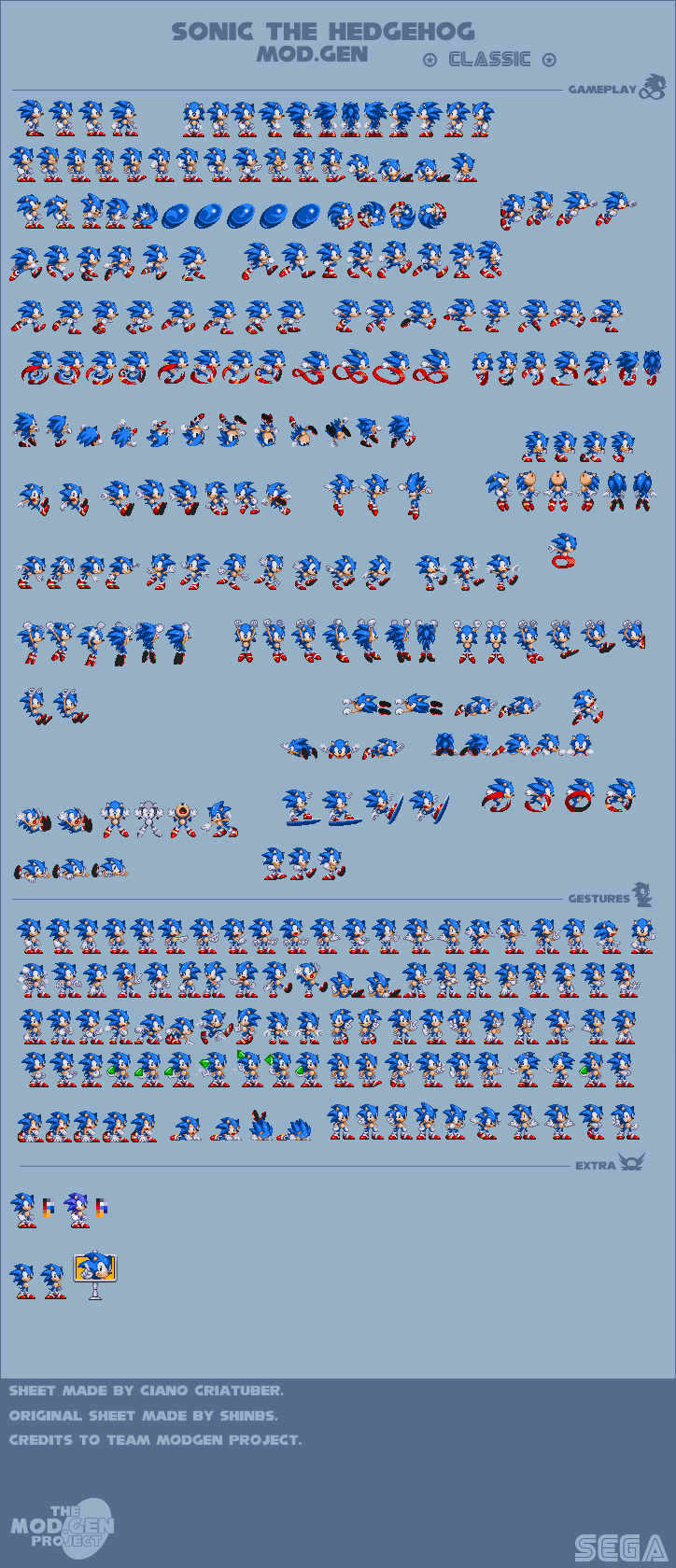 Modgen Executor Modgen Sonic Sheet Sprites by SonicFanSheet on DeviantArt