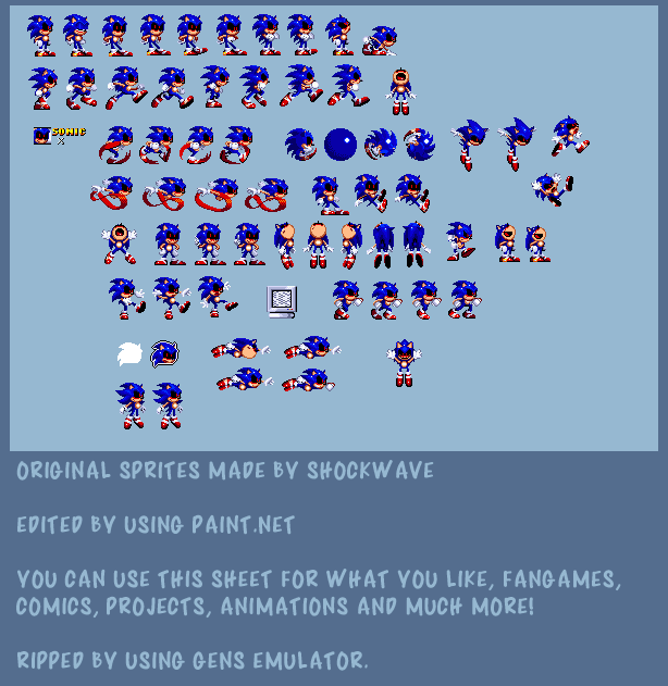 Sonic 3 And Amy Rose Sprite Sheet by E-122-Psi on DeviantArt