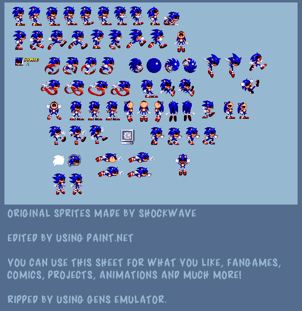 Modified Sonic Sprites