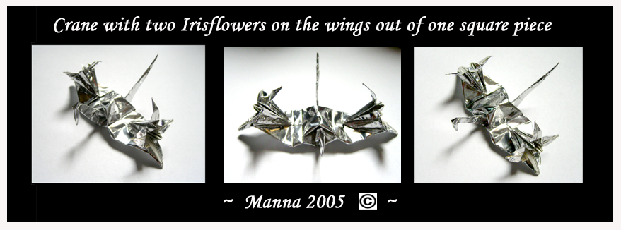 Crane with flowers by MannaOri