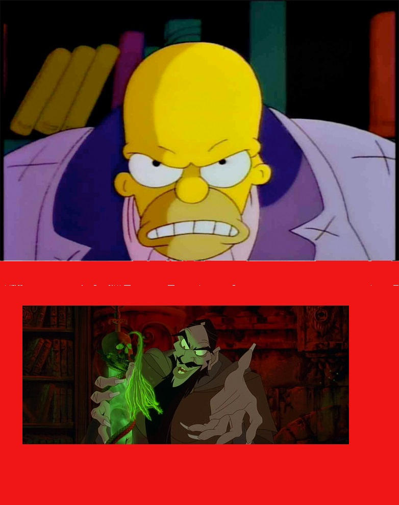 Homer Raspberry Homer Simpson facing Rasputin by seanchow806 on DeviantArt