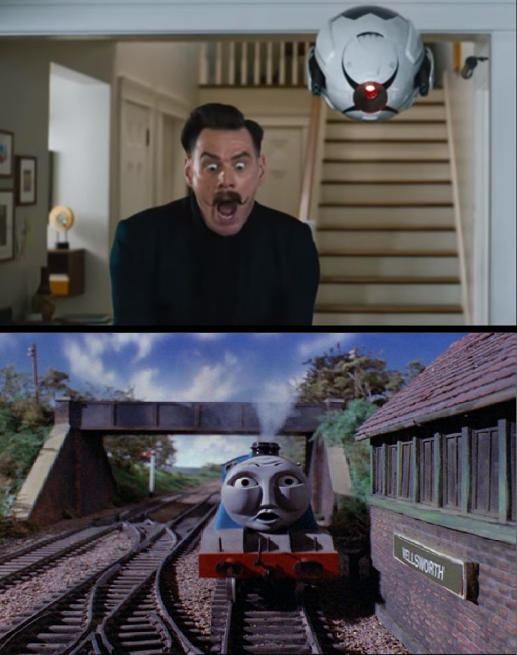 Scared Gordon Gordon Running Over Scared Robotnik by seanchow806 on DeviantArt