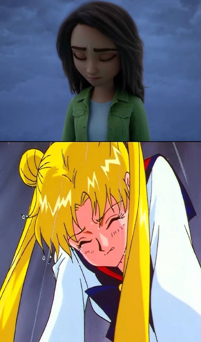 Sam is saddened by Usagi Tsukino's crying by seanchow806 on DeviantArt