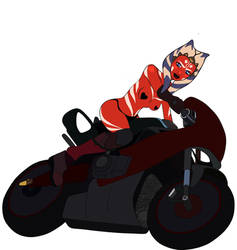 Ahsoka Tano Motorcycle by chocolateRylee