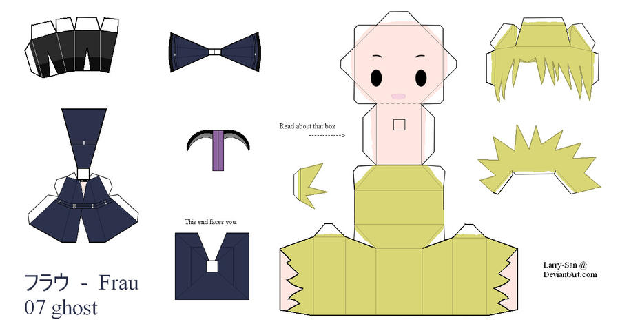 07Ghost Papercraft - Frau by Larry-San