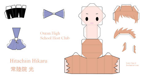 Ouran High School Host Club Papercraft - Hikaru