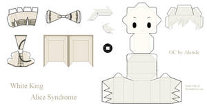 Alice Syndrome Papercraft - White King