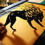 Wolf PAPER CUTTING