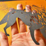 Close up Wolf PAPER CUTTING