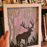 Layered deer PAPER CUTTING