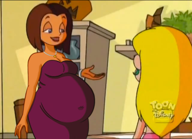 Pregnant belly expansion anime