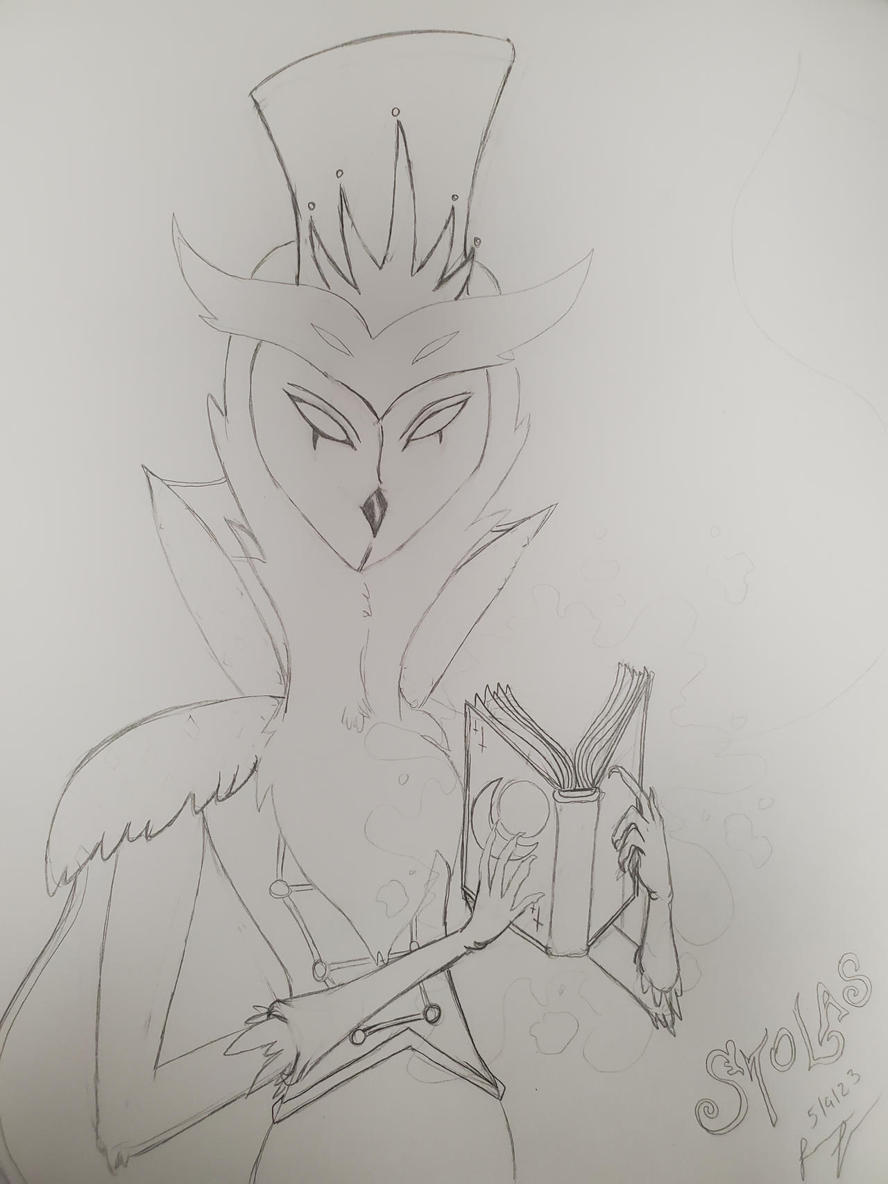 How Draw Stolas Stolas Studying by ShinigamiMistress on DeviantArt