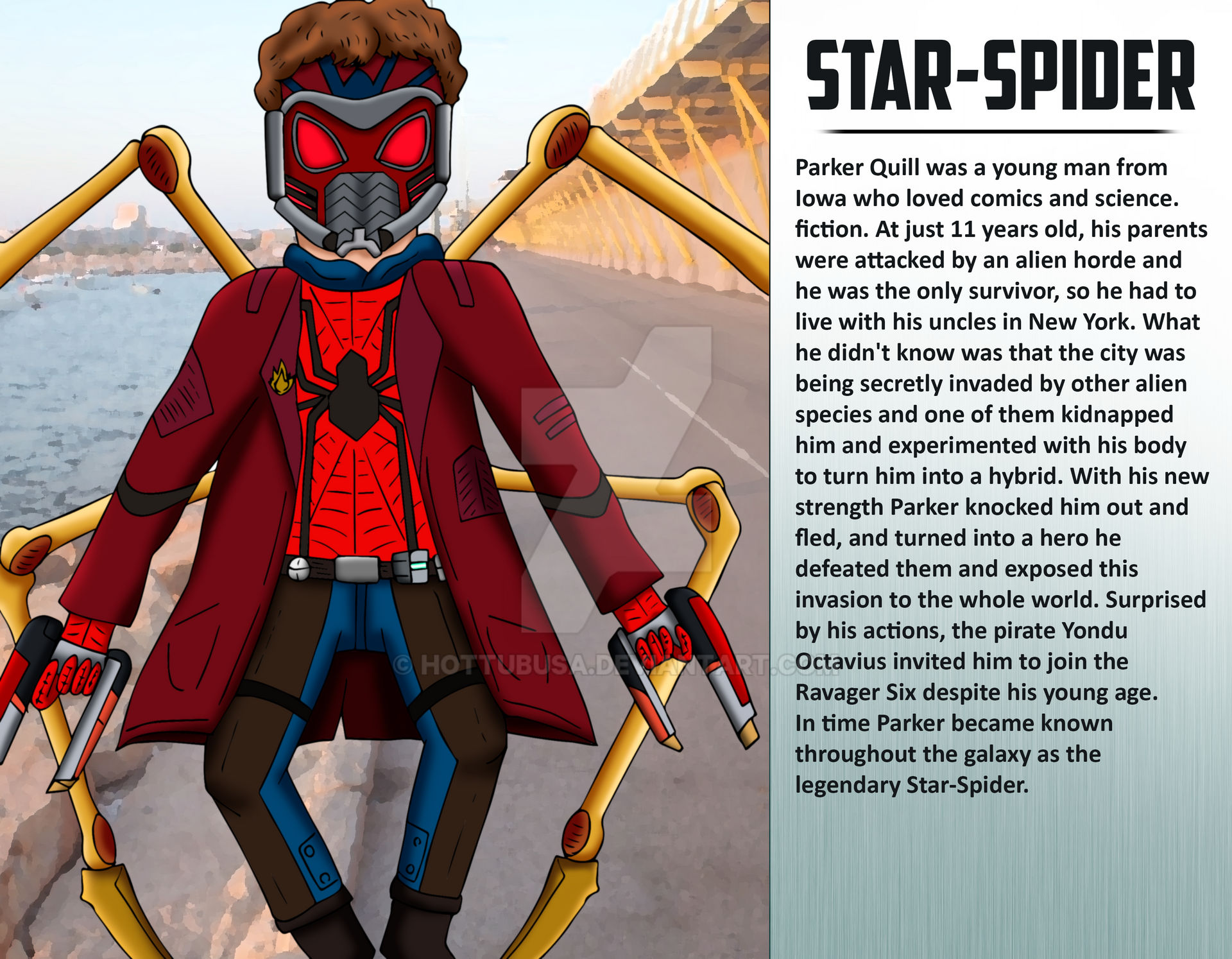 Marvel Fusion: StarLord + Spiderman by HottubUSA on DeviantArt