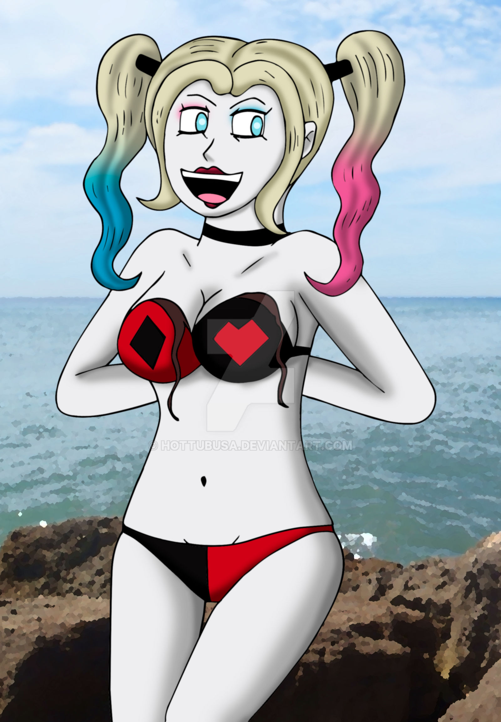 Harley Quinn Bikini Art
