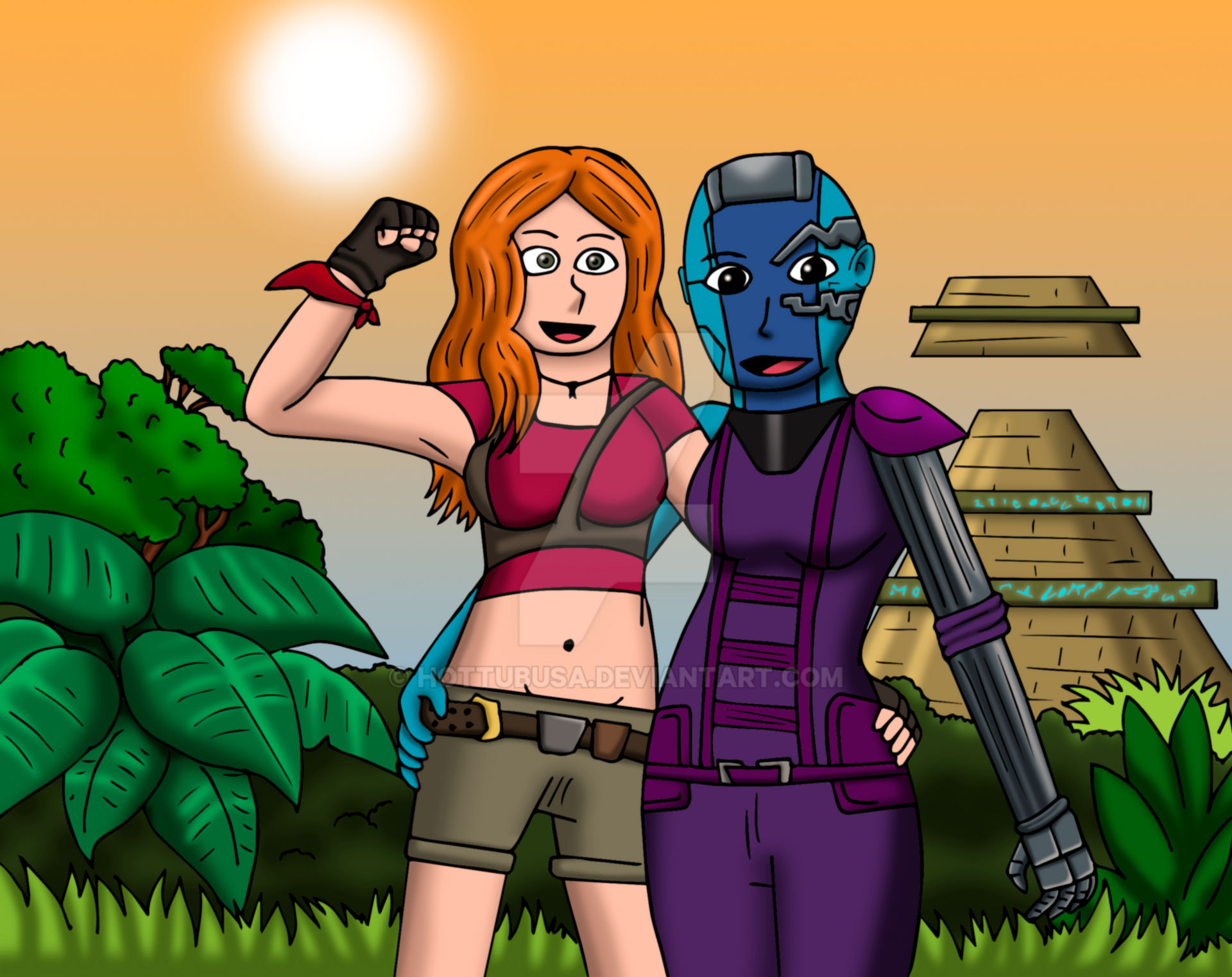 Nebula and Ruby Roundhouse by HottubUSA on DeviantArt