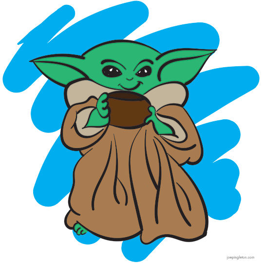 Baby Yoda Illustration Vector - Free Premium Vector Download