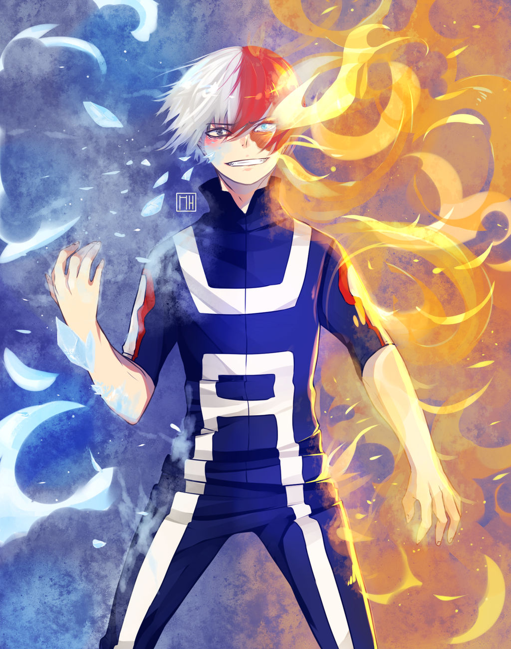 Bnha - Todoroki shouto by MonkeyHazard on DeviantArt
