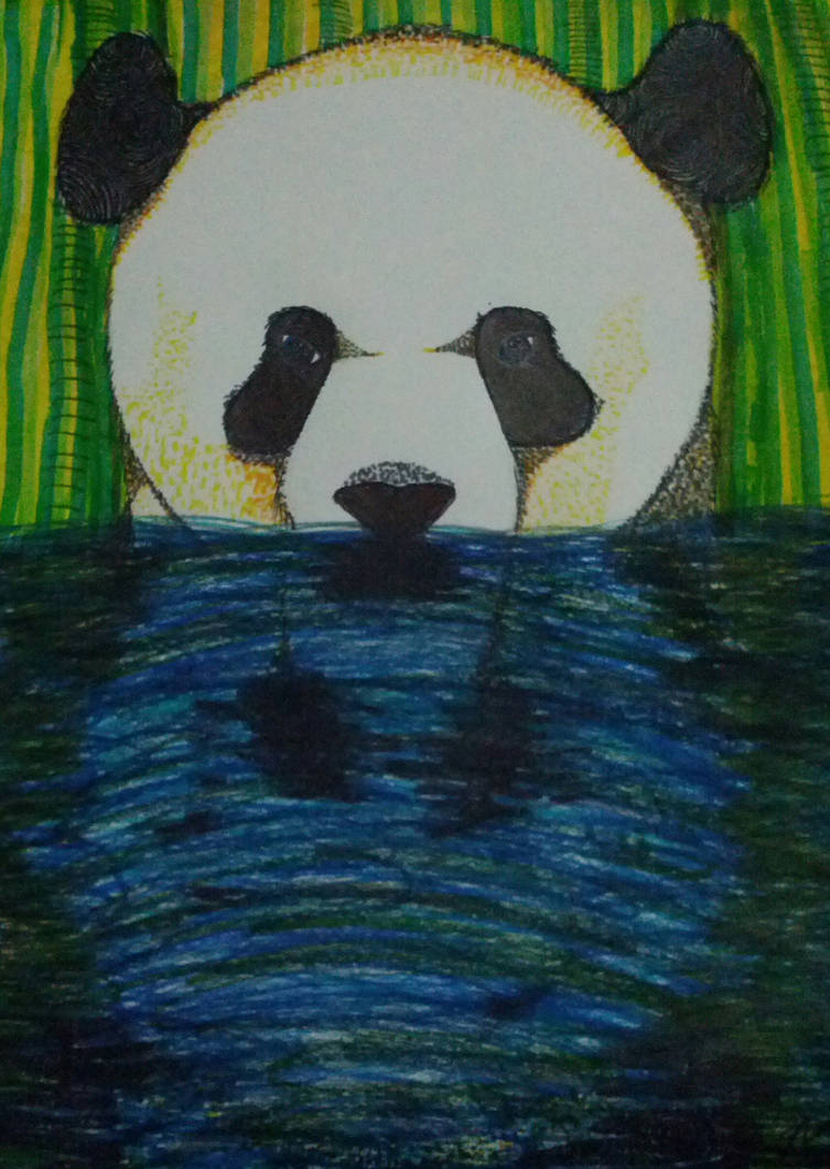 Panda Bear Reflection by BlueSinister on DeviantArt