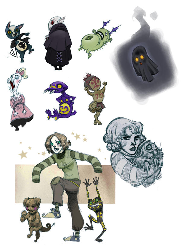 tiny monsters by Sally-Avernier on DeviantArt