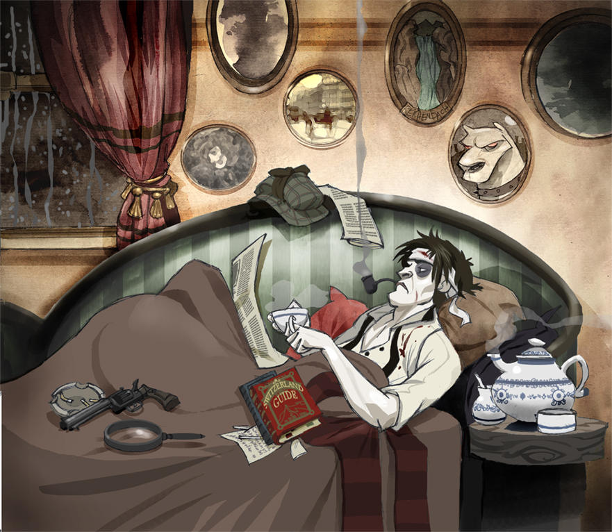 Hard time for Sherlock Holmes by Sally-Avernier on DeviantArt