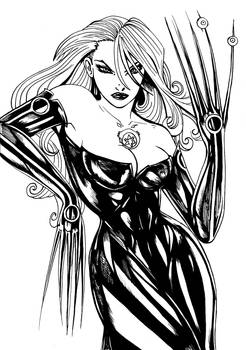 Lusty Lady Lineart