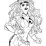 XMEN Rogue Lineart