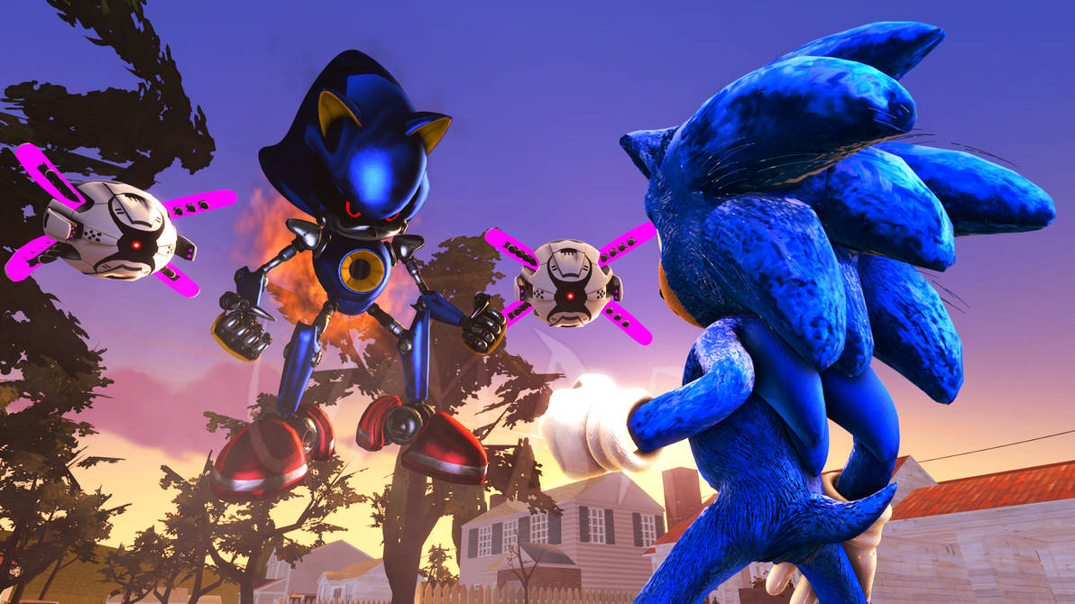Sonic Forces (PC) Mod Part 55_ Darkspine Sonic vs Metal Sonic 