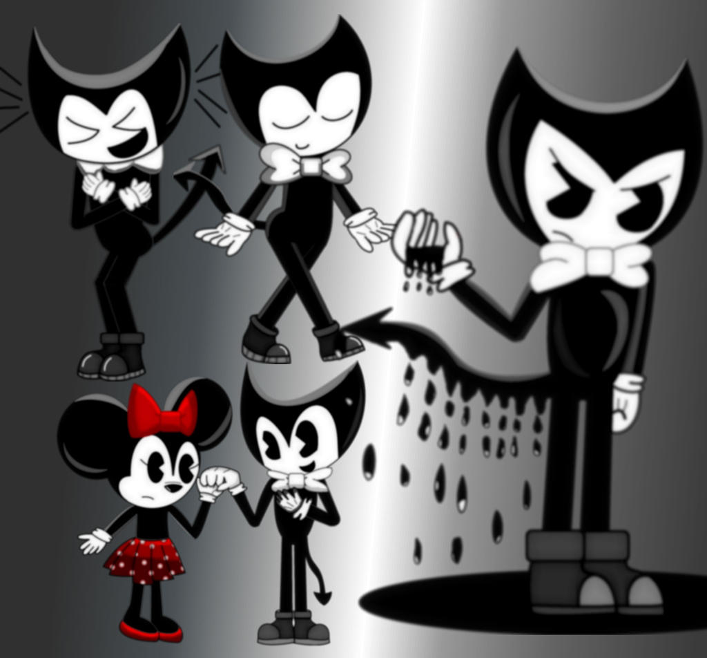 Minnie Devil Bendy The ink devil Poses + Minnie Mouse by MaccaGemDiamond on DeviantArt