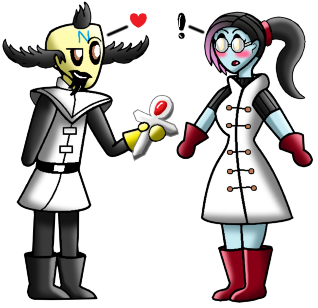 Cortex gives his wife Diena a Platinum Relic by MaccaGemDiamond